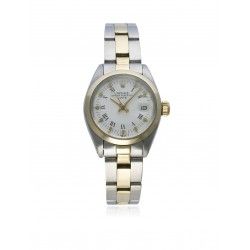 AUTHENTIQUE MAILLON 10mm DAMES 78343 OR / ACIER MONTRES ROLEX TUDOR BRACELET OYSTER BITONS 13mm LADY