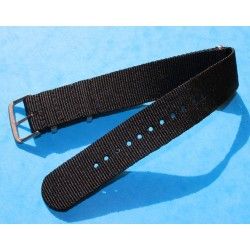 ROLEX BLACK NATO WATCH STRAP BRACELET 20mm SUBMARINER 5512, 5513, 1665, 16660, 14060, 16800, 168000, 5514, 5517, 5508