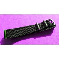 ROLEX BLACK NATO WATCH STRAP BRACELET 20mm SUBMARINER 5512, 5513, 1665, 16660, 14060, 16800, 168000, 5514, 5517, 5508