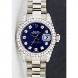 Rolex Rare maillon or blanc bipoli 10mm montres dames Datejust Daydate president