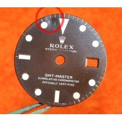 Rolex Rare Cadran Vintage Montres GMT Master 1675 Tropical Long E Brown, Chocolat