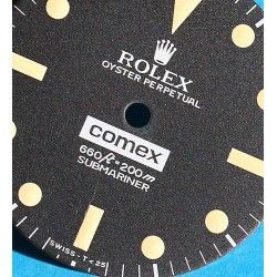 Cadran de type Rolex Submariner COMEX 5514 Refini Tritium signé SINGER Cal 1520, 1530, 1570