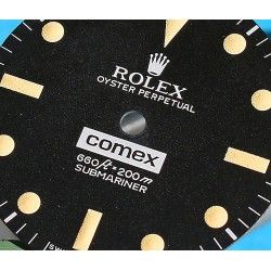 Cadran de type Rolex Submariner COMEX 5514 Refini Tritium signé SINGER Cal 1520, 1530, 1570