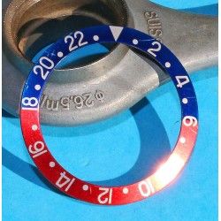 Rolex Faded GMT Master 1675, 16750, 16753, 16758 Pepsi Blue & Red color Bezel Watch Insert Part 24H