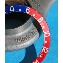Rolex Faded GMT Master 1675, 16750, 16753, 16758 Pepsi Blue & Red color Bezel Watch Insert Part 24H