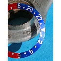 Rolex Faded GMT Master 1675, 16750, 16753, 16758 Pepsi Blue & Red color Bezel Watch Insert Part 24H