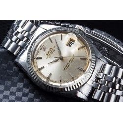 Rolex 50's Vintage Mens Gold Wristwatch Dauphines Hands Tritium, Radium Datejust, President Cal 1030, 1060, 1570, 1530