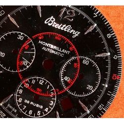 BREITLING CADRAN MONTBRILLANT CHRONOMETRE AUTOMATIQUE COULEUR NOIR ET ROUGE