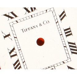 Tiffany & Co Cadran blanc carré SQUARE de montres avec Chiffres Romains et date 