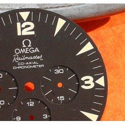 Omega Rare Cadran Montre chronograph Railmaster Co-Axial