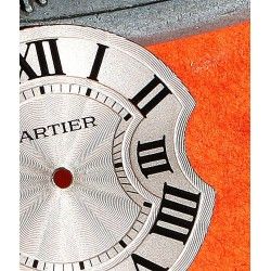 Cartier authentique Cadran Argent chiffres romains Ballon Bleu W69011Z4 Moyen Modèle