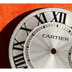 Cartier authentique Cadran Argent chiffres romains Ballon Bleu W69011Z4 Moyen Modèle