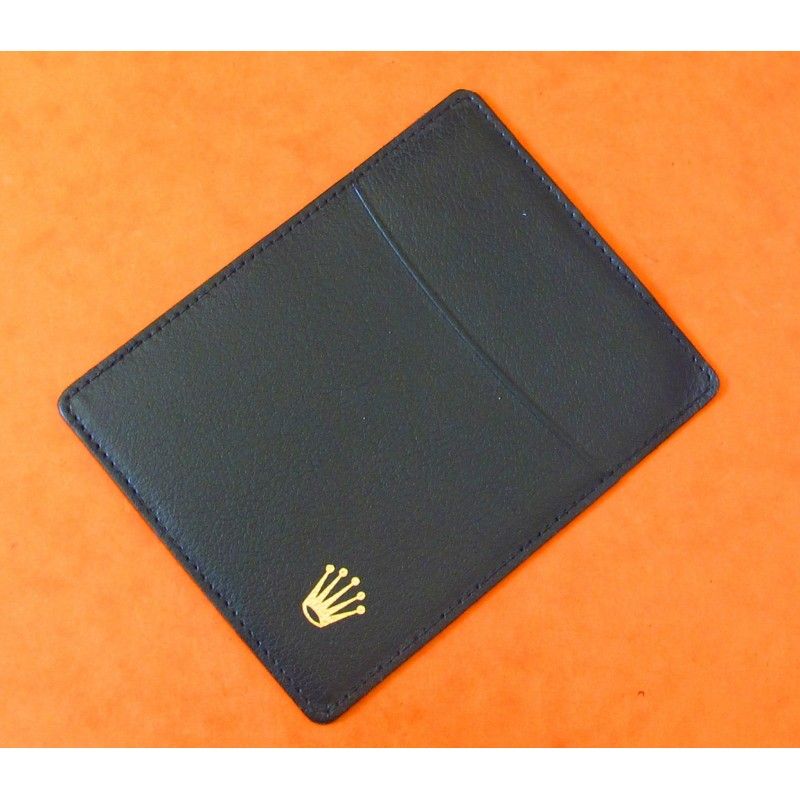 Rolex black leather credit card holder and calender goodies
