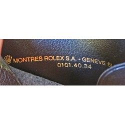 PORTE CARTES GARANTIES CALENDRIER ROLEX NOIR EN CUIR VINTAGE 