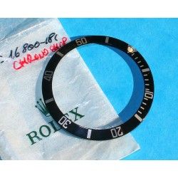 ROLEX INSERT GRADUE LUNETTE MONTRES 16800, 168000, 16610 SUBMARINER DATE & PERLE TRITIUM