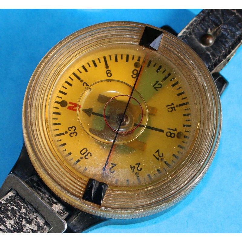 MILITARY BOUSSOLE UNDERWATER COMPASS DIVERS INSTRUMENTS SPIROTECHNIQUE