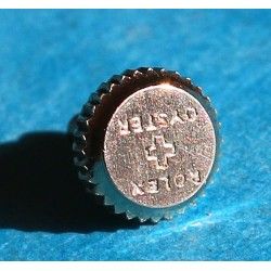 Rolex Rare Couronne, Remontoir Acier ROLEX OYSTER + 6mm Montres vintages Bubble Back ref 5011, 3406, 2940, 3407