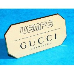 GUCCI Timepieces Wempe Bijouterie, Vintage présentoir affichage vitrine montres Hugenin freres swiss made