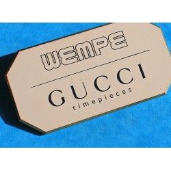 GUCCI Timepieces Wempe Bijouterie, Vintage présentoir affichage vitrine montres Hugenin freres swiss made