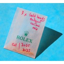 Rolex Lot aiguilles Acier diverses vintages au Tritium Montres Datejust, Oyster Cal 3035, 3135