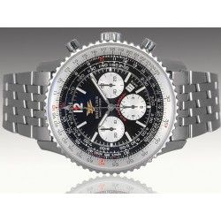 Breitling authentique Cadran Argent, Gris Navitimer 50th Anniversaire ref A41322 Cal Valjoux