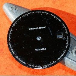 Universal Geneve Black Watch Dial Stainless Steel Mens For restore