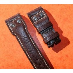 OEM BREITLING 22MM CALF WATCH BLACK LEATHER MANUFACTURER STRAP CHRONOMAT, NAVITIMER, OLYMPUS