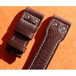 OEM BREITLING 22MM CALF WATCH BLACK LEATHER MANUFACTURER STRAP CHRONOMAT, NAVITIMER, OLYMPUS