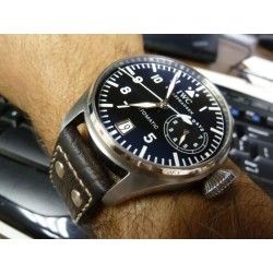 IWC Rare Original Vintage Bracelet Buffle Marron montres hommes Big Pilot 5002, 5004, 5009 ref A05624