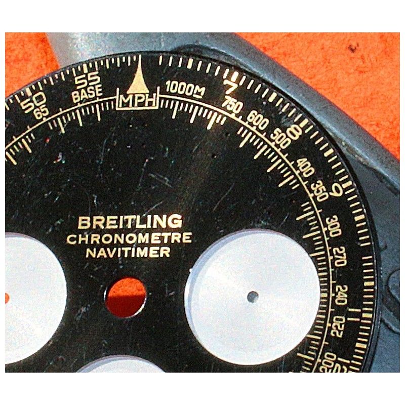 Breitling Genuine & Rare Watch part Navitimer A23322 Black Dial CHRONOGRAPH