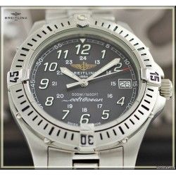 BREITLING SUPEROCEAN CHRONO AUTOMATIC WATCH PREOWNED DIAL LUME NUMBERS