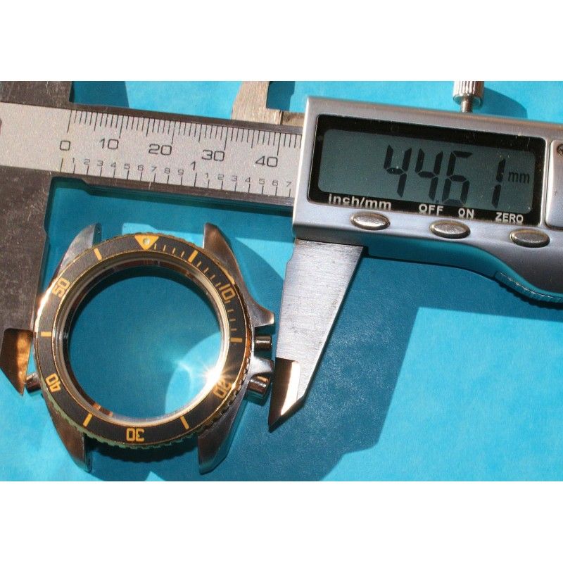 Boîtier De Montre En Acier 36 Mm - Carure, Verre Et Fond - Comme Neuf