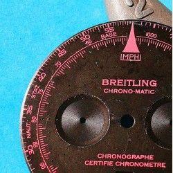 BREITLING BLACK NAVITIMER CHRONO-MATIC VINTAGE WATCH PART DIAL