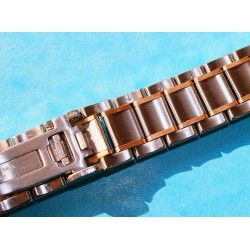 UNIVERSAL GENEVE Rare Bracelet Montres Plaque or jaune & Acier 18mm 