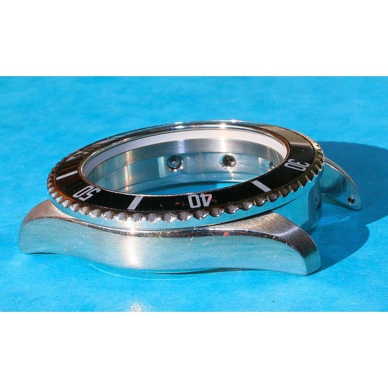 Boîtier De Montre Chronographe Venus - Taille 35,6 Mm, Plaqué Or, Rond, Occasion En Très Bon état