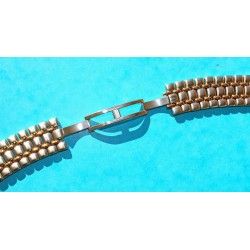 UNIVERSAL GENEVE Rare Bracelet Montres Plaque or jaune & Acier 18mm 