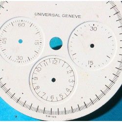Universal Geneve Authentique Cadran Montres couleur Blanc Dual Time automatique REF. 871.180/115