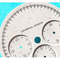 Universal Geneve Authentique Cadran Montres couleur Blanc Dual Time automatique REF. 871.180/115