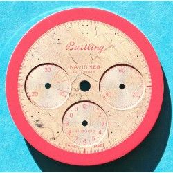 Breitling Original & Rare cadran Exotique Rose & Argent Montres Navitimer Chronograph