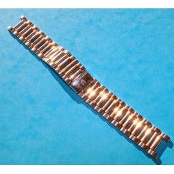 UNIVERSAL GENEVE Rare Discontinued MidSize Watch Bracelet Tutone Ssteel Rose gold 18kt Links 17mm 