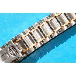 UNIVERSAL GENEVE Rare Discontinued MidSize Watch Bracelet Tutone Ssteel Rose gold 18kt Links 17mm 