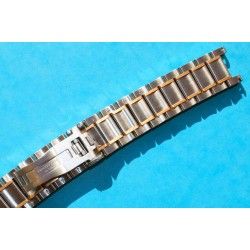 UNIVERSAL GENEVE Rare Discontinued MidSize Watch Bracelet Tutone Ssteel Rose gold 18kt Links 17mm 