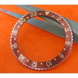 VINTAGE BROWN ROTATING BEZEL & INSERT ROLEX OLDER GMT 1675 16750 BROWN