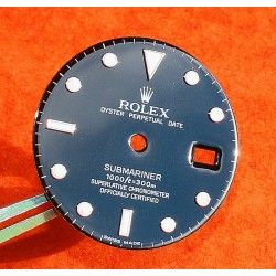 Rolex Factory Mint Glossy Black watch dial 16800, 168000, 16610 Submariner date Black Index Luminova cal 3035, 3135