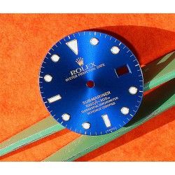 ROLEX RARE CADRAN MONTRES SUBMARINER DATE BLEU 16803, 16808, 16613, 16618 cal 3035, 3135 LUMINOVA OR / BITONS