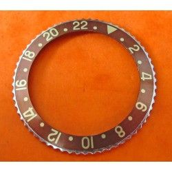 VINTAGE ROLEX LUNETTE ET INSERT GMT MASTER 1675 - 16750 Brown Marron accessoires