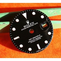 ♕ROLEX♕ Vintage Original SWISS MADE GMT Master II 16760, 16710 Glossy Luminova Watch Dial cal 3175