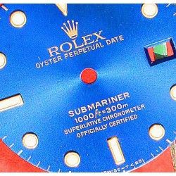 Rolex Factory 90's Original Mens 18K/SS Submariner date Blue Shades Tritium Dial 16613, 16613, 16808, 16083 tutone