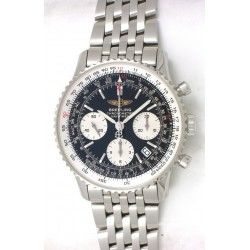 Breitling Genuine & Rare Watch part Navitimer A23322 Black Dial CHRONOGRAPH