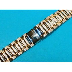 UNIVERSAL GENEVE Rare Bracelet Montres Or Rose 18 carats & Acier 17mm 